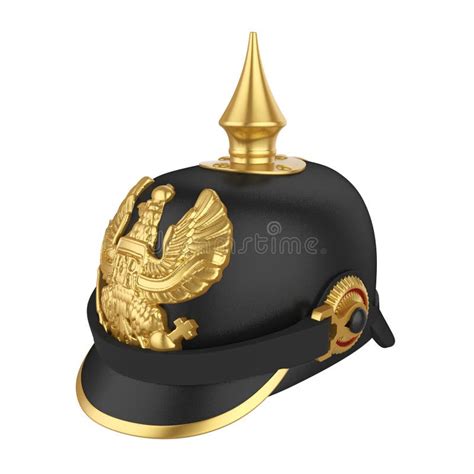 Pickelhaube Spiked Helmet Isolated Stock Photo Image Of Vintage