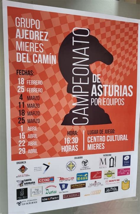 Campeonato De Asturias De Ajedrez Por Equipos Ayuntamiento De Mieres