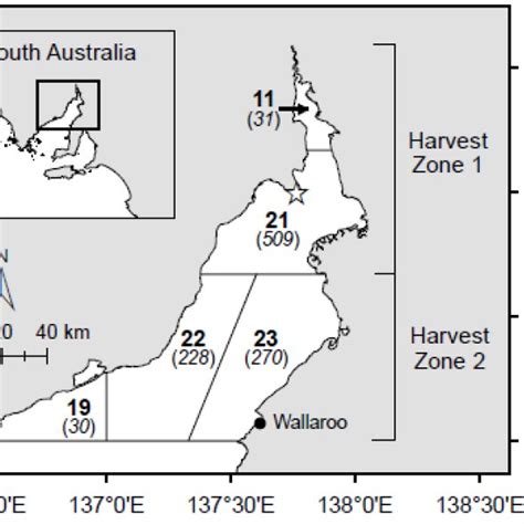 The Usg Region Showing Five Marine Fishing Areas Mfa Bold Numbers