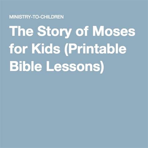 Bible Activities And Games On Moses And The Burning Bush Ehow Bible