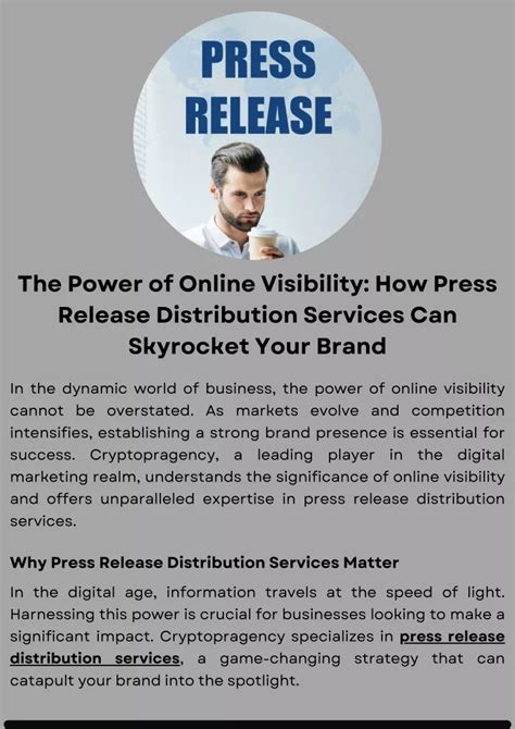 Ppt The Power Of Online Visibility How Press Release Distribution