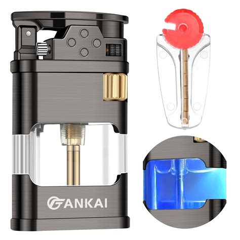 Buy Torch Lighter With LED Light FANKAI Butane Lighter Single Jet Flame