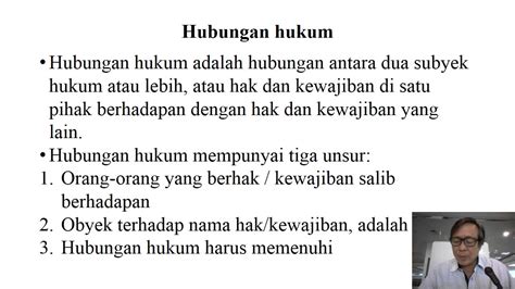 Hak Dan Kewajiban Peristiwa Hukum Hubungan Hukum Akibat Hukum Peranan