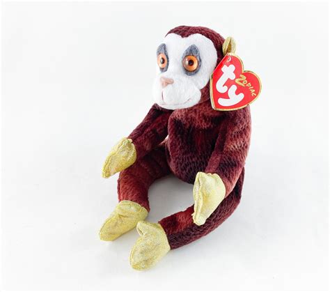 Monkey Chinese Zodiac Plush Ty Beanie Baby Retired Vintage Etsy In