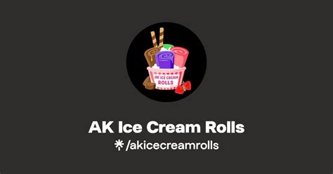 AK Ice Cream Rolls Instagram Facebook Linktree