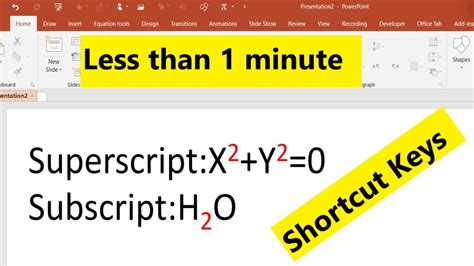 Superscript And Subscript In Powerpoint Superscript Subscript In Powerpoint Using Shortcut Keys