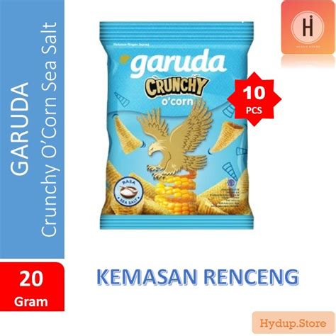 Garuda Snack Crunchy O Corn Rasa Sea Salt Satuan Renceng Isi 10