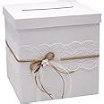 ZauberDeko Briefbox MIRA Hochzeit Vintage Spitze Natur Kartenbox