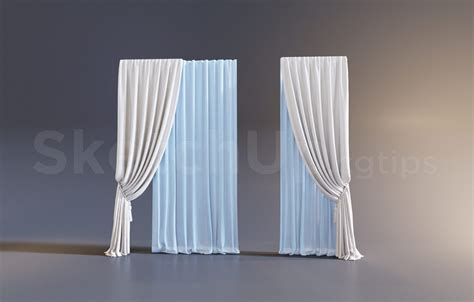 9373 Free Sketchup Curtains Model Download Curtains Sketchup Free