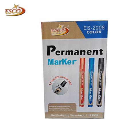 Jual Esco Spidol Permanent Marker Spidol Permanent Spidol Biru