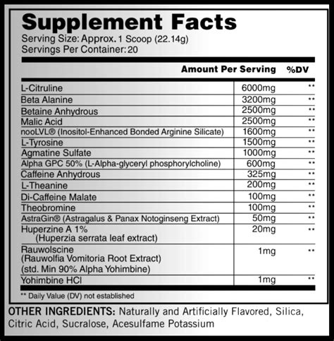 Live Evolved Phasic High Stim Pre Workout Powered By Noolvl