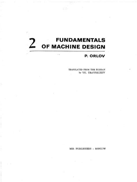 Fundamentals of Machine Design-02 | PDF