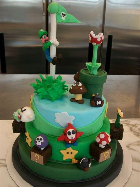 Luigi Cake Luigi Cake Because Mario Has A Million Already