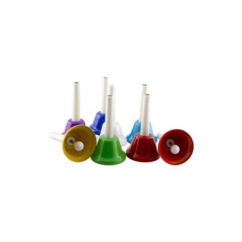 8 Set Hand Bells Multi Colours