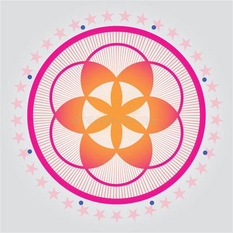 Sacred Geometry Flower Of Life Seed Stock Vector Illustration Of Circle Flower 27722863