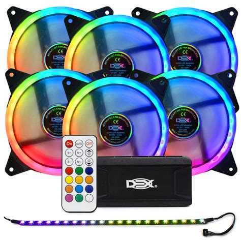 Kit Fan Rgb Conjunto Cooler Gamer Controladora Fita De Led Gabinete