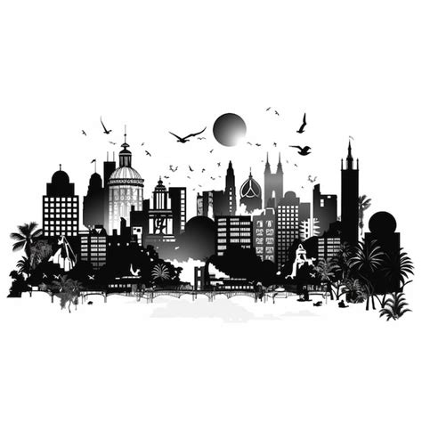 Gotham City Skyline Clip Art