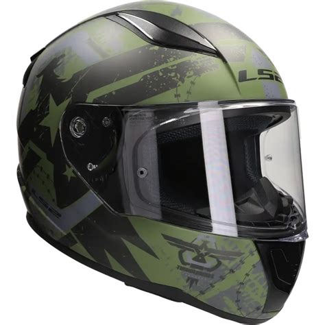 Ls Helm Rapid Ii Thunder Birds Ff Mat Groen