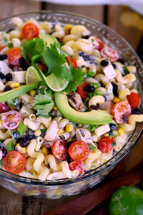 Creamy Cilantro Lime Southwestern Pasta Salad Mom On Timeout