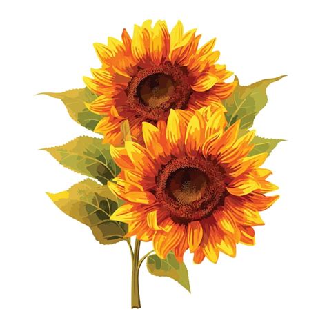 Premium Vector Hand Painted Watercolor Sunflower Art