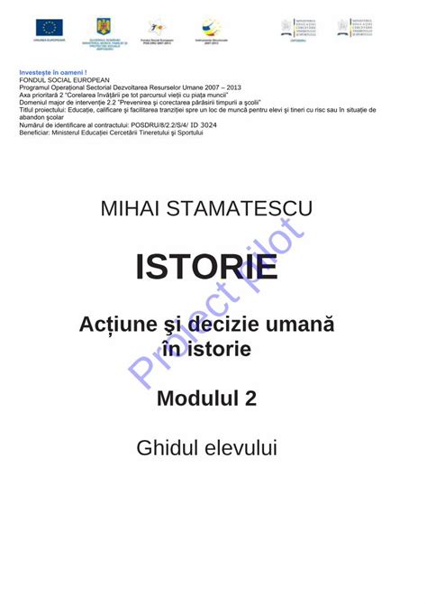 PDF Ghid Istorie M2 Elev DOKUMEN TIPS