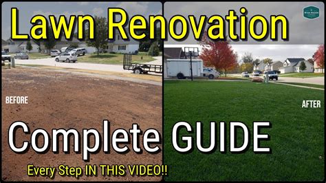 How To Fix Your Lawn With Renovation All The Steps In One Video Youtube