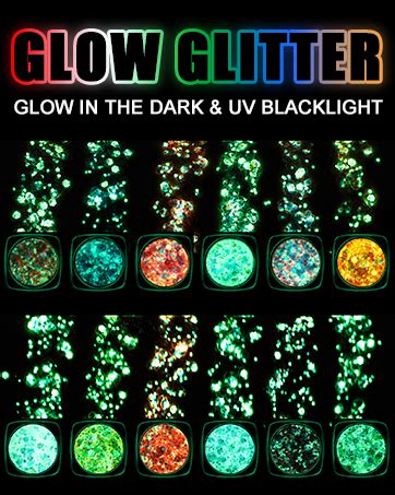 Amazon Glow In The Dark Body Face Glitter Gel Colors Luminous