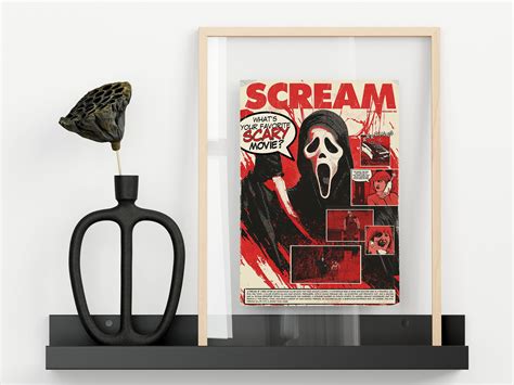 Scream Ghostface Printable Wall Art Ghostface Wall Print Scream