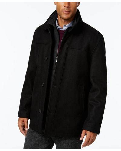 Black London Fog Coats For Men Lyst