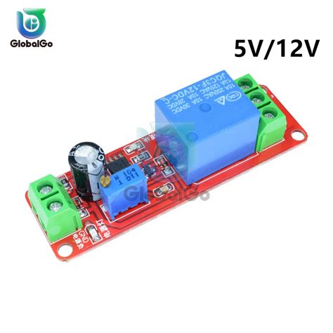 DC 5 V 12 V задержка NE555 время запуска реле Щит синхронизации таймера ...