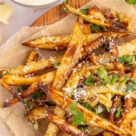 Air Fryer Garlic Parmesan Fries Love Bakes Good Cakes