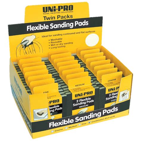 UNi-PRO Flexible Sanding Pads Twin Pack – Fine - Unipro