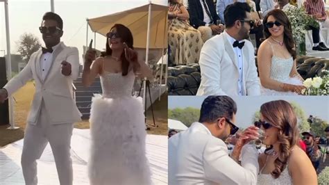 Hansika Motwani Sohael Kathuriya Live It Up At Their All White Pre