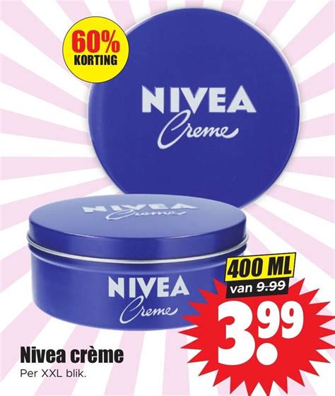 Nivea crème aanbieding bij Dirk