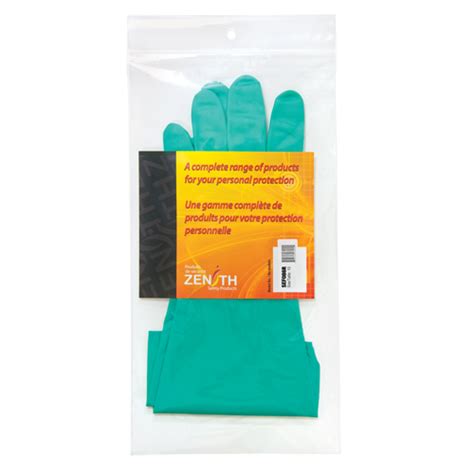 Zenith Safety Products Diamond Grip Chemical Resistant Gloves Size 10 13 L Nitrile Flock