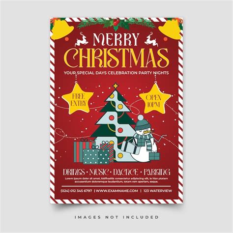 Premium Psd Merry Christmas Poster Template