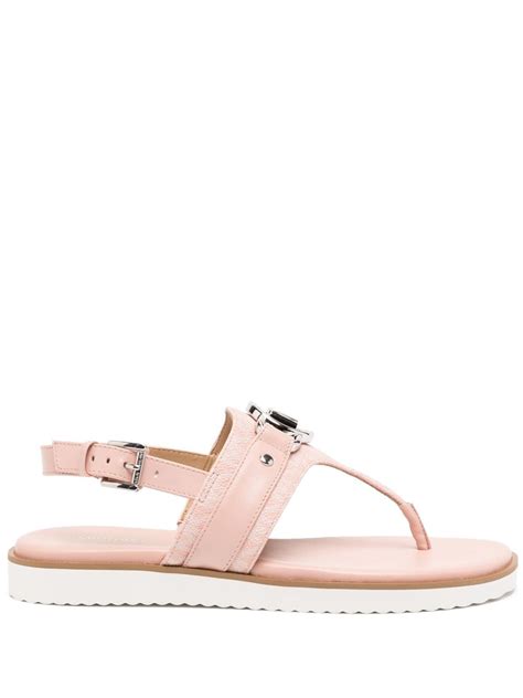 Michael Kors Rory Thong Leather Sandals Farfetch