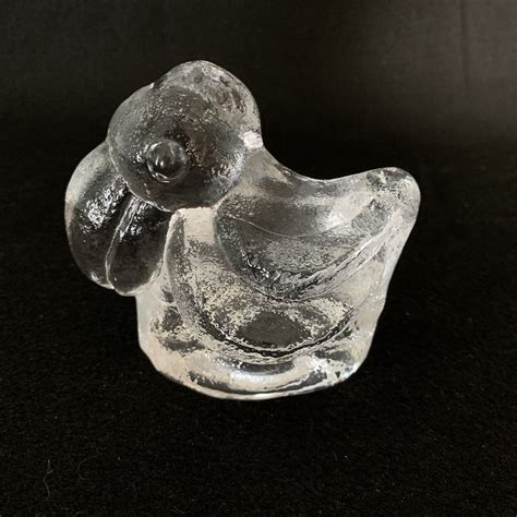 Vintage Lars Hellsten Skruf Glass Sweden Small Glass Bird Paperweight Figurine Ebay