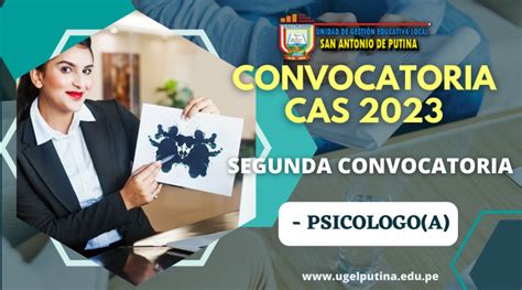 SEGUNDA CONVOCATORIA CAS 2023 PSICOLOGO A RESULTADO FINAL DEL