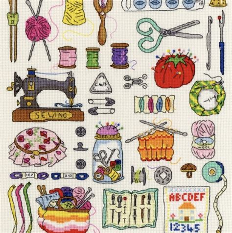 Hobbies Sewing Counted Cross Stitch Kit By Bothy Threads Embroidery Kits