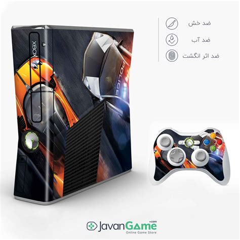 خرید اسکین Xbox 360 Slim طرح Need For Speed Hot Pursuit Key J4 جوان گیم