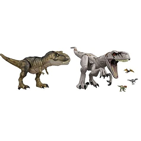 Jurassic World Dominion Dinosaur T Rex Toy Thrash ‘n Devour Tyrannosaurus Rex Action Figure