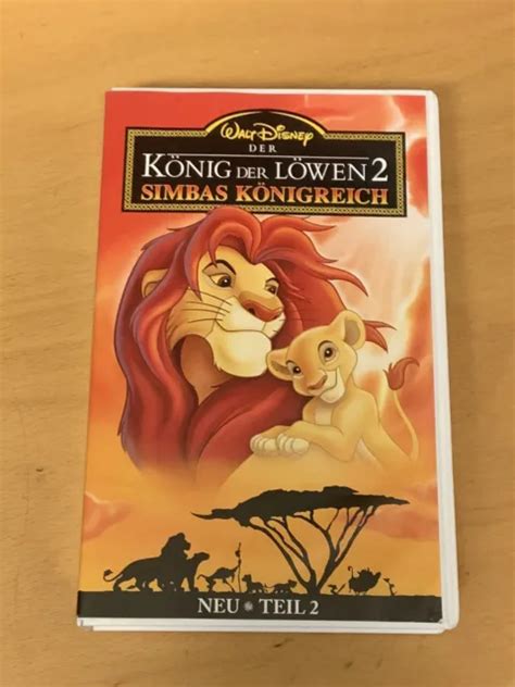 WALT DISNEY König der Löwen 2 Mit Großcover VHS Kassette Rar