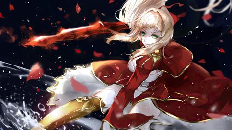 Red Saber Nero Claudius Fate Grand Order Video Game Fate Series