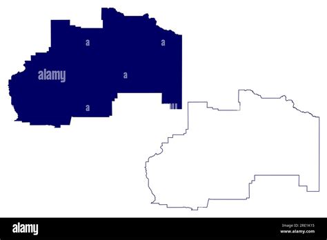 Division No 7 Canada Alberta Province North America Map Vector