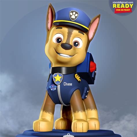 3d File Chase Paw Patrol The Movie・model To Download And 3d Print・cults