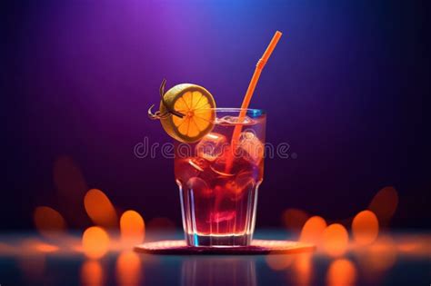 Cold Drinks On A Table By Generative Ai Stock Illustration