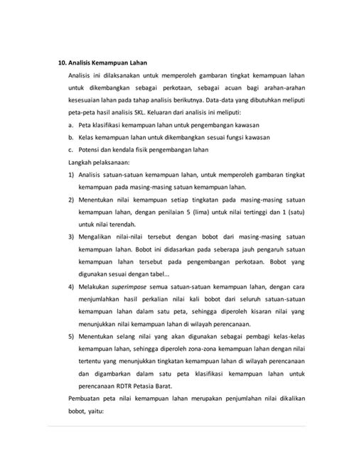 Analisis Satuan Kemampuan Lahan Pdf