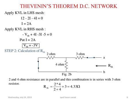 Circuit theory thevenin theorem