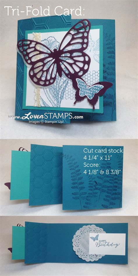 "Try" Something New with a a Tri-Fold Card | LovenStamps